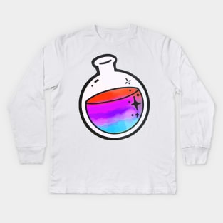 Colourful Round Bottom Flask Chemistry laboratory Kids Long Sleeve T-Shirt